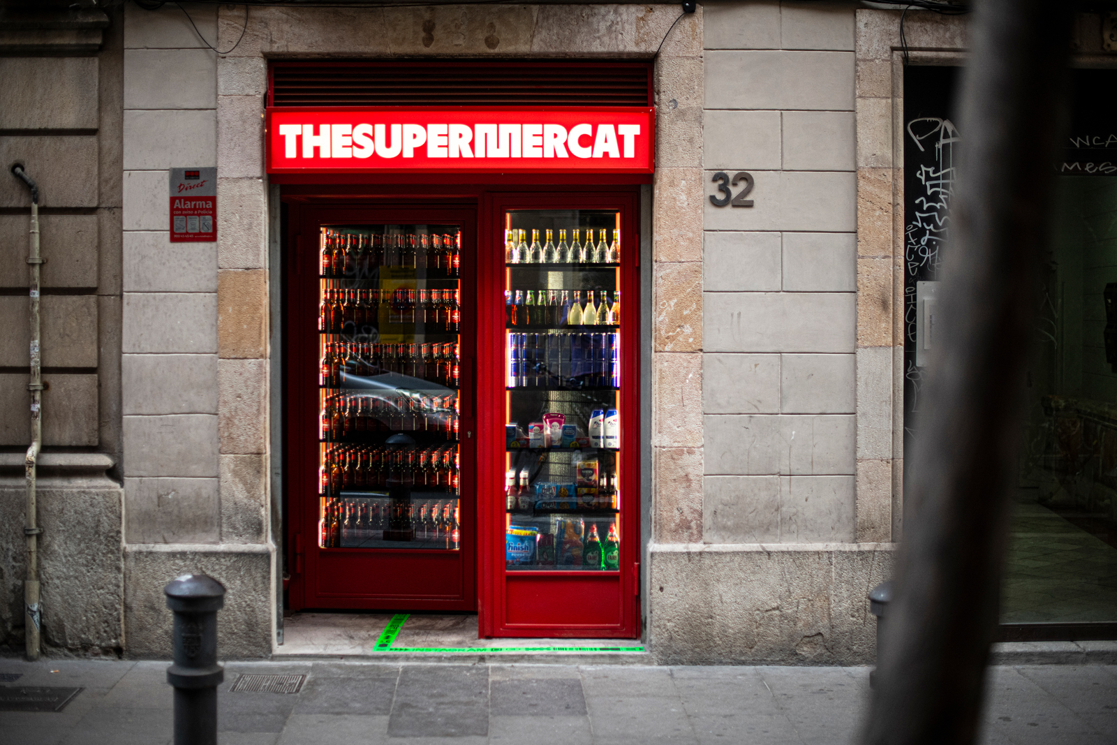 Supermercat facade barcelona speakeasy